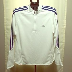 Men's Adidas Half Zip Mesh Shirt