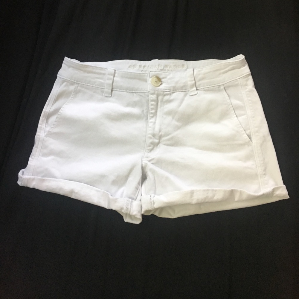 American Eagle midi twill shorts