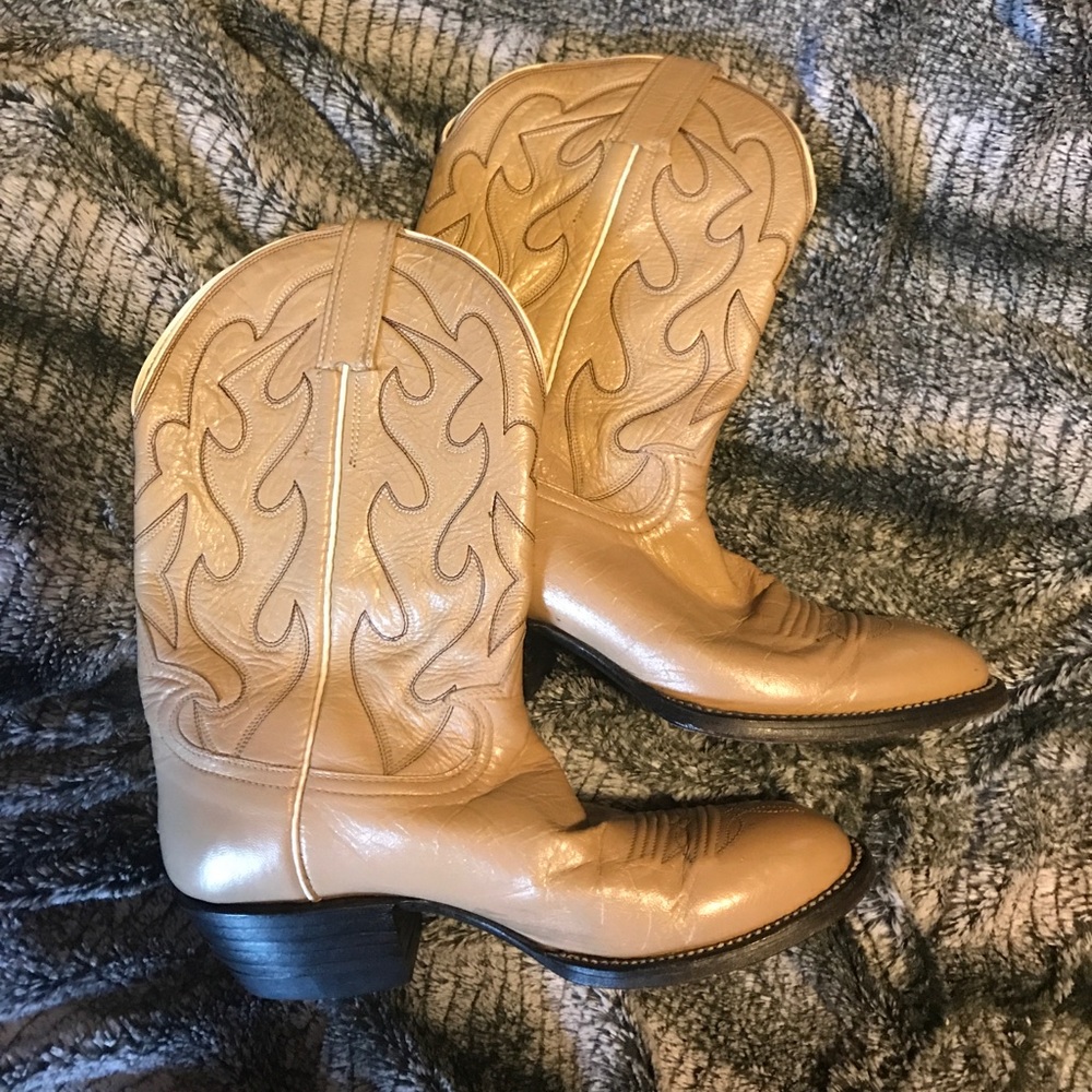 Real Leather Cowboy Boots 🐴