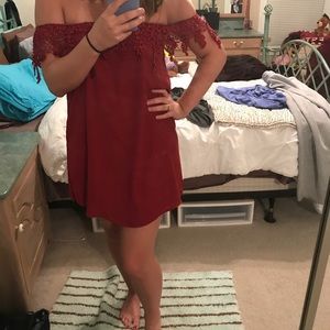 Off the shoulder dress
