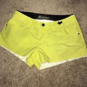 Never worn bright yellow Fox Board shorts!