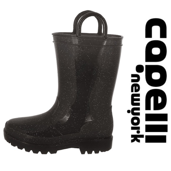 capelli black rain boots