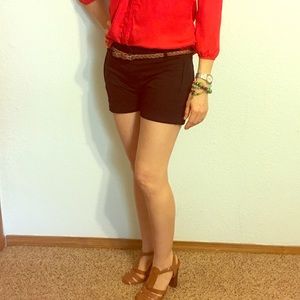 Black Zara shorts