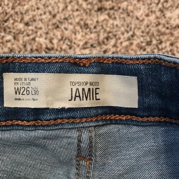 like new topshop embroidered jeans - Picture 3 of 3