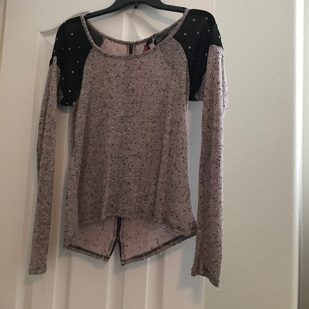 Super cute Material Girl top-distressed look