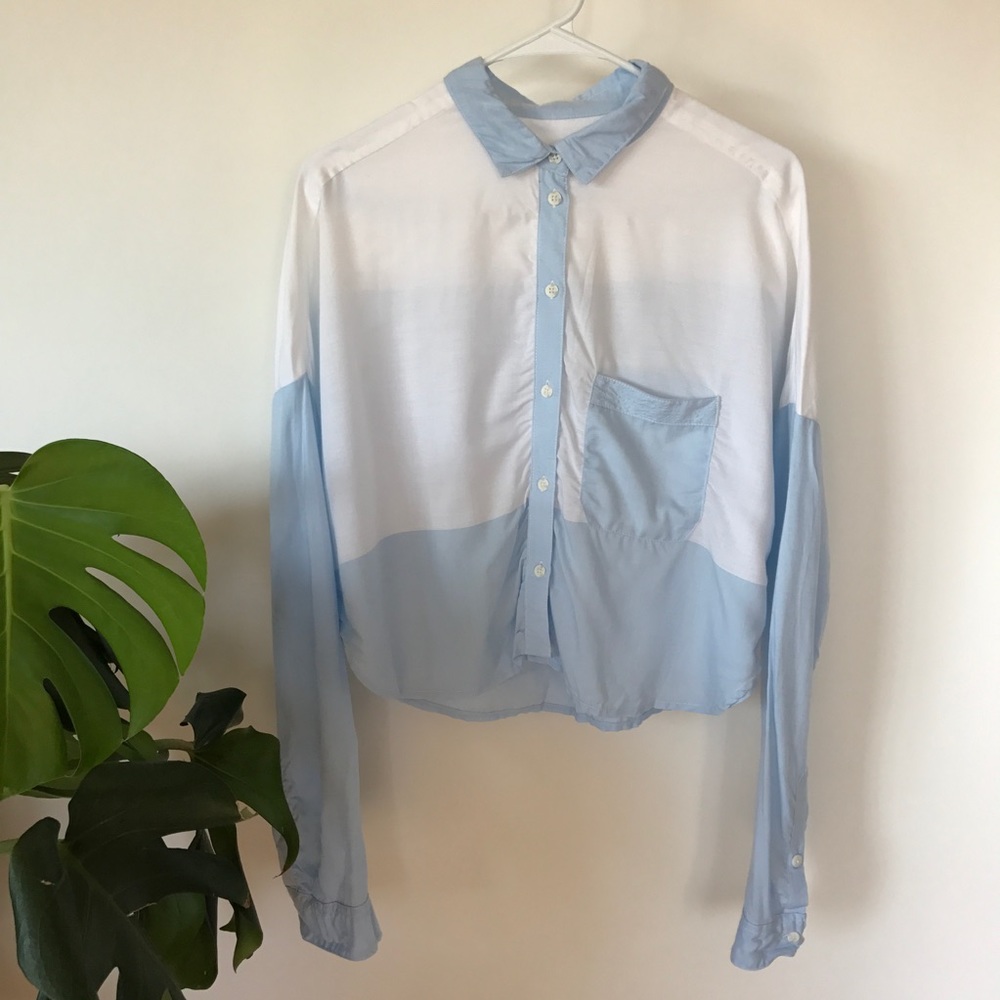 Cropped button down