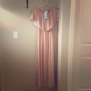 Show Me Your Mumu Hacienda Maxi Dusty Blush Crisp