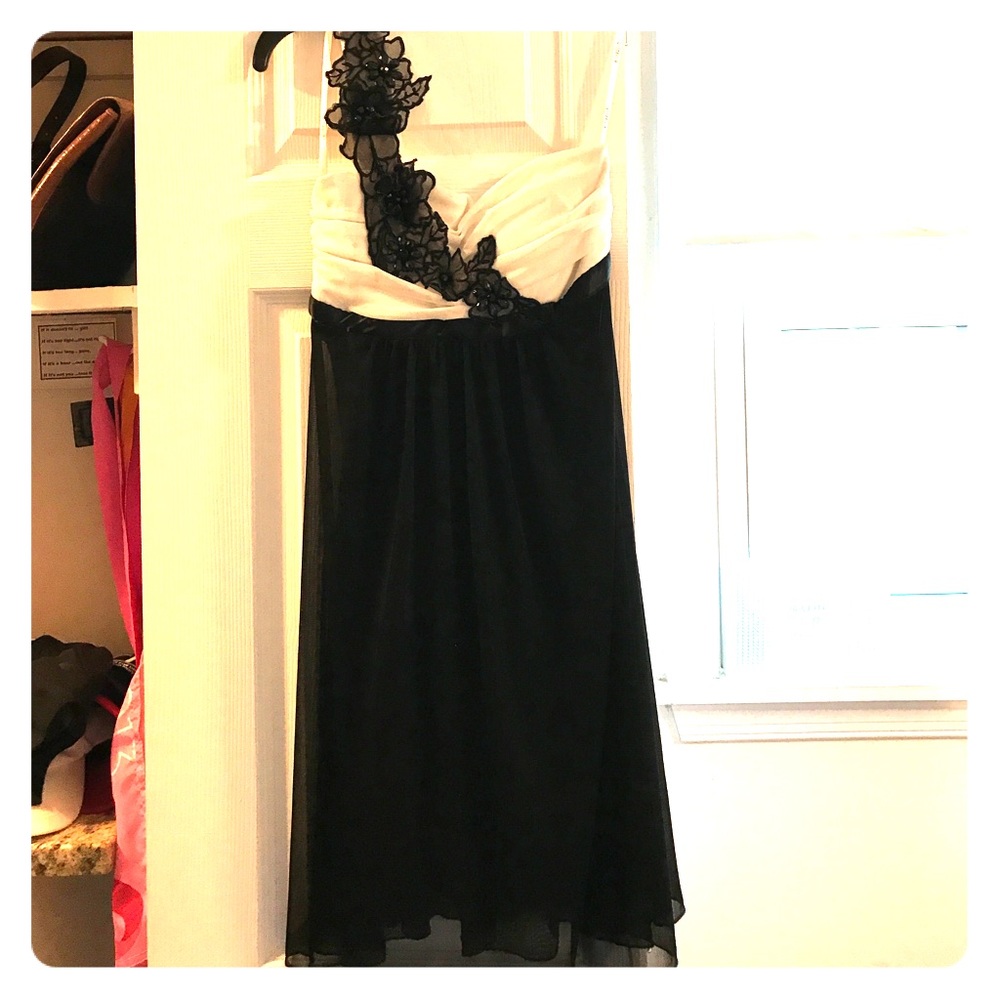 B. Darlin black and white evening dress