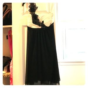 B. Darlin black and white evening dress