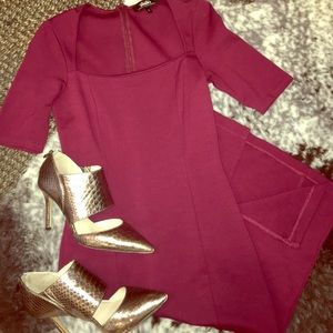 Raspberry Midi Dress