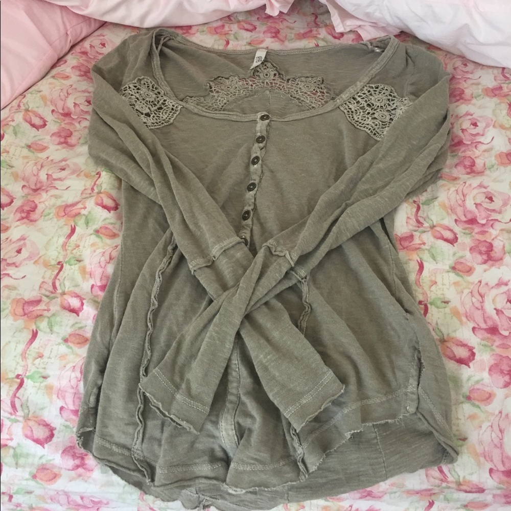 Free people long sleeved top
