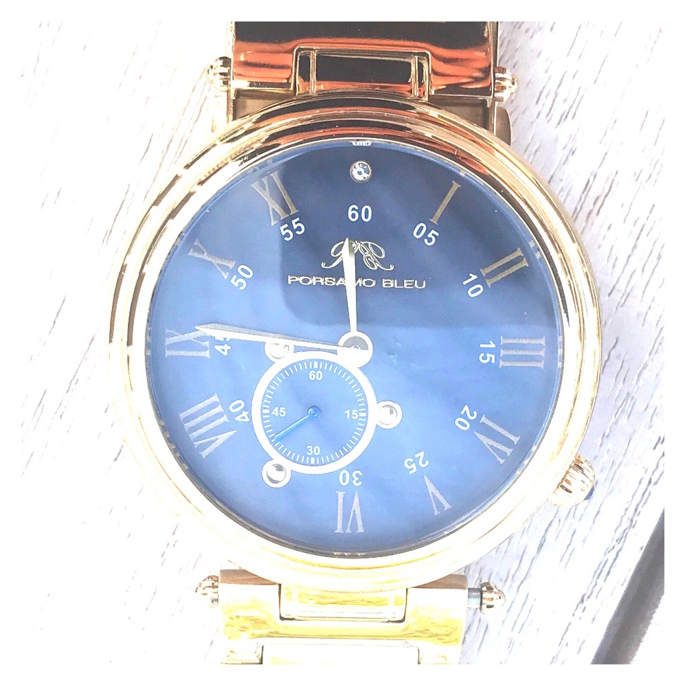 Porsamo Bleu gold tone