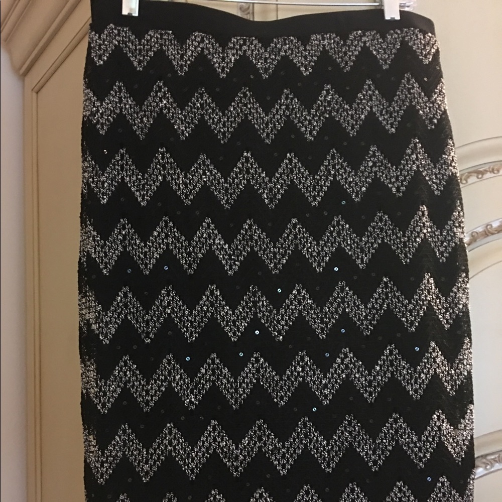 Black beaded skirt