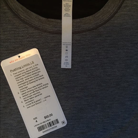 Lululemon Pushing Limits LS - Picture 4 of 6