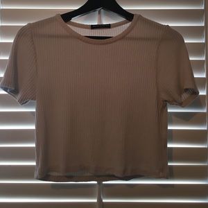 White Brandy Melville crop top