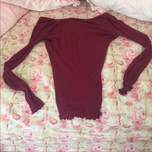 Burgundy long sleeve