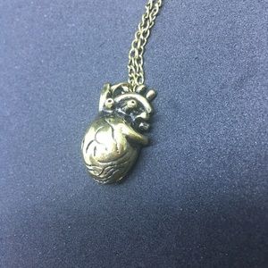 Beating heart necklace