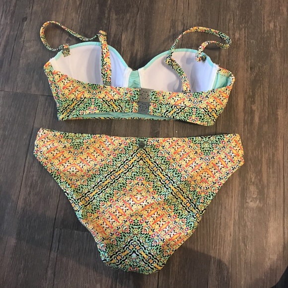 Nanette Lepore Neon Beaded Swim Suit - Picture 2 of 7