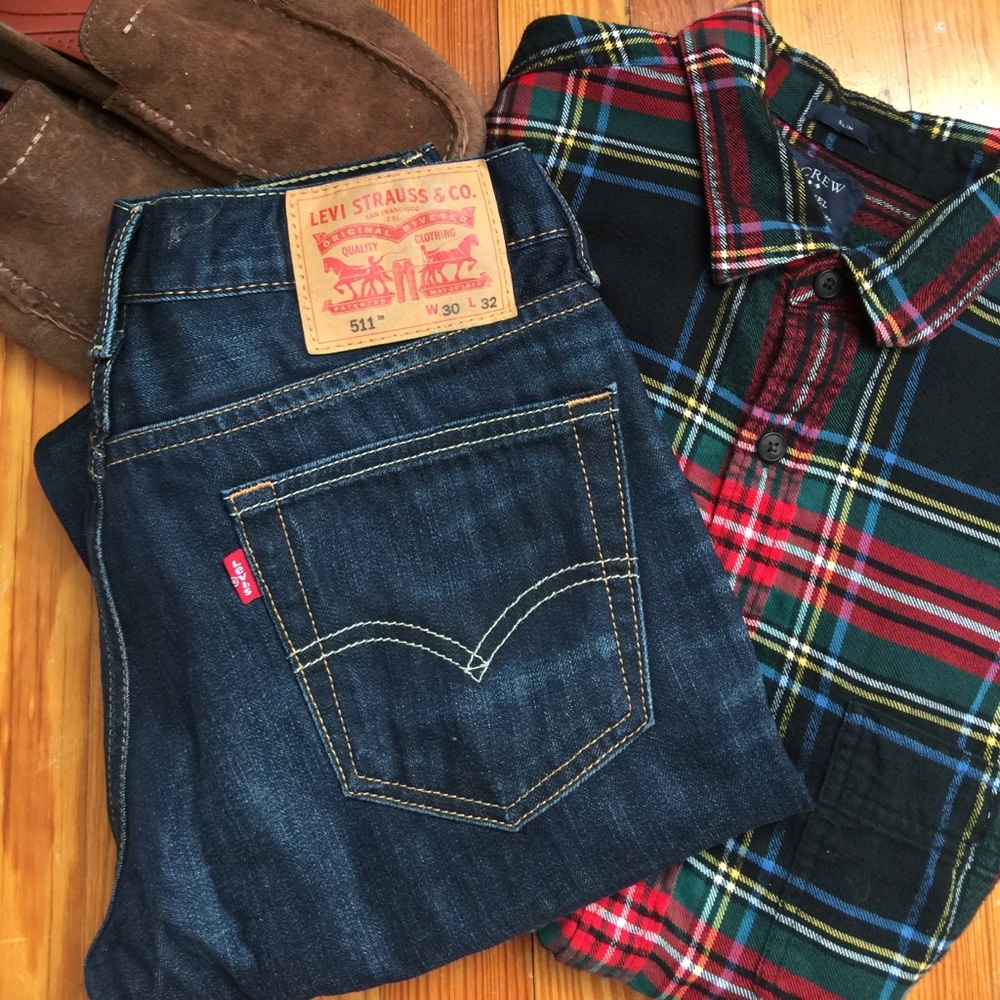Levi's 511 dark wash jeans