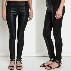 Faux Leather Suede Jeggings