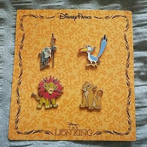 Lion king Disney pins 4 pack