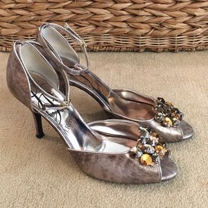 J. Renee shoes w/rhinestones and Anke Straps