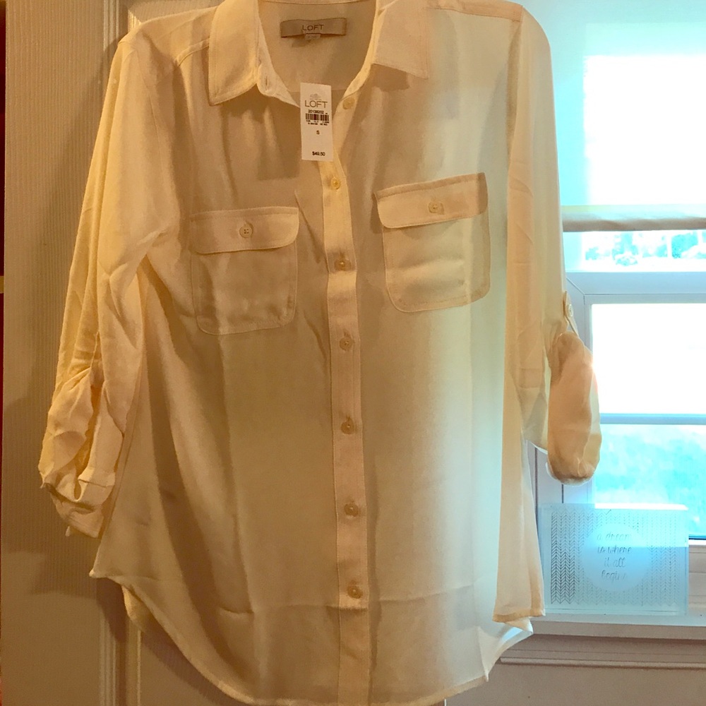 LOFT 3/4 sleeve blouse. Brand New! Never worn!