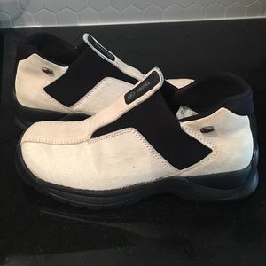 Tecnica white cowhide slip-on shoes