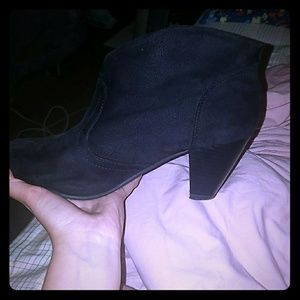 Slightly used black mini boots.