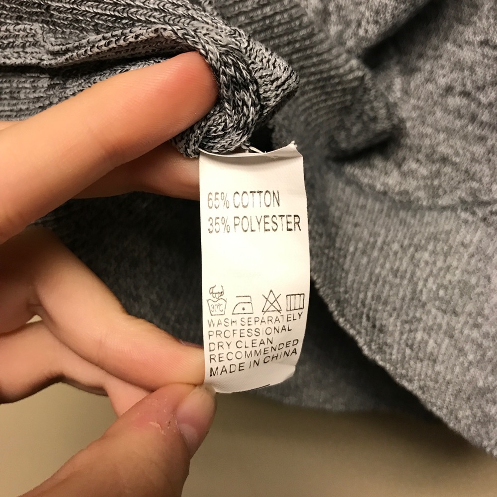 Grey Ribbed Tee - Picture 4 of 4