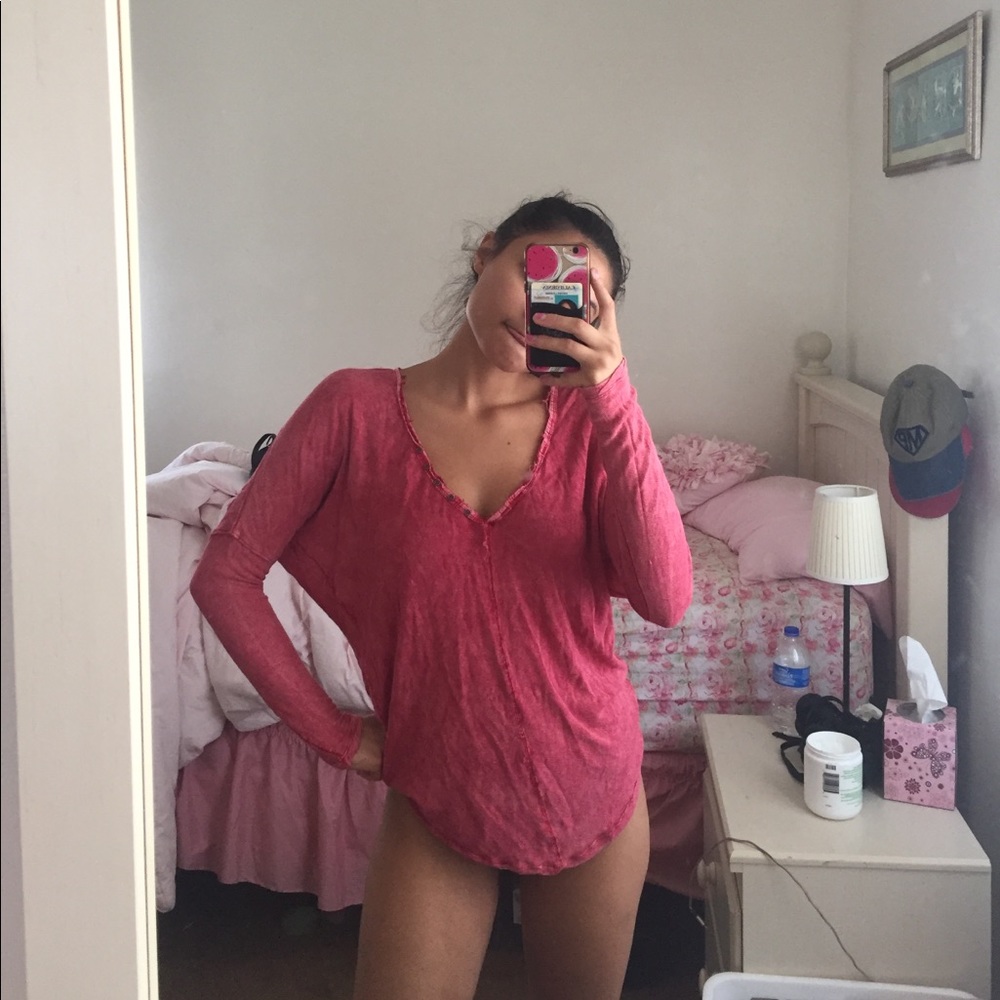 Omg sleeved free people top