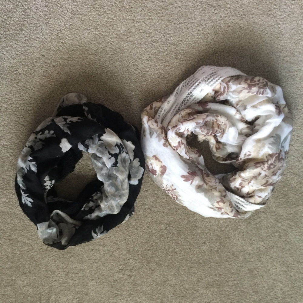 Floral infinity scarf bundle