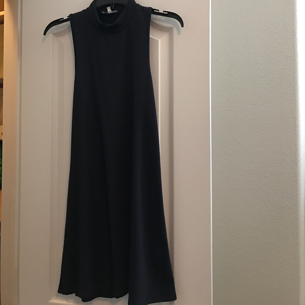Mock neck mini dress