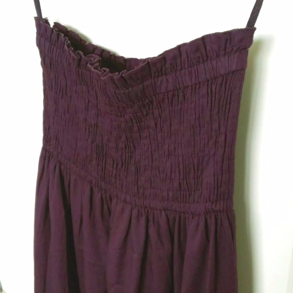 Deep Plum Strapless Dress