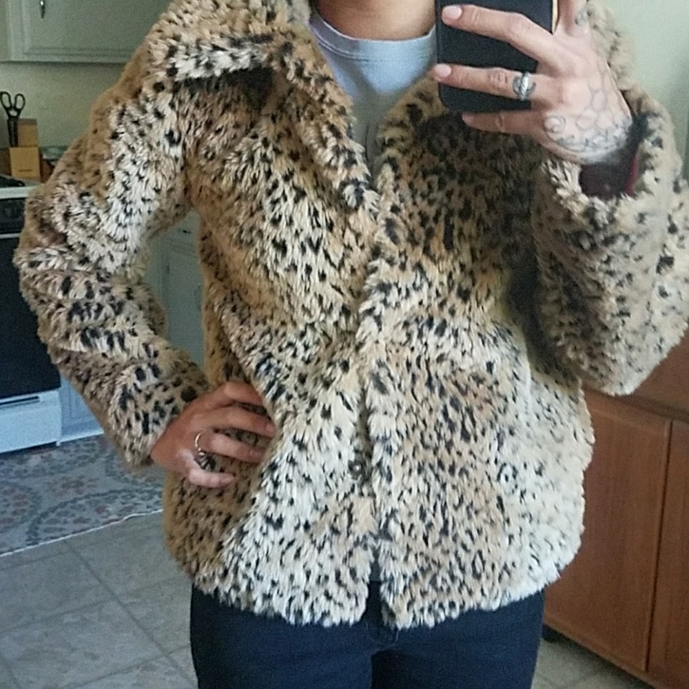 Leopard print jacket