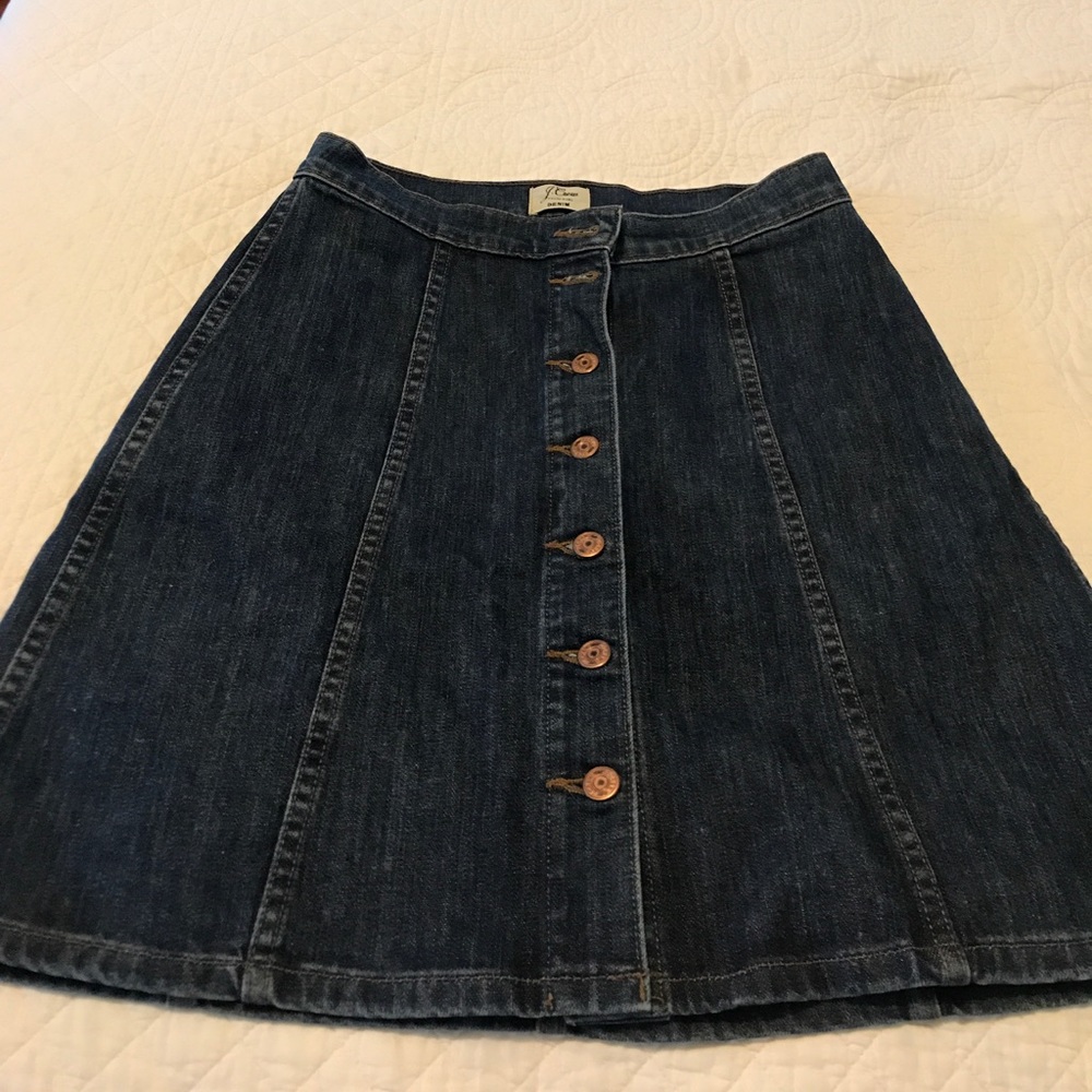 Jcrew denim skirt