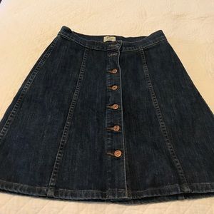 Jcrew denim skirt