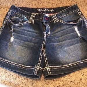 Maurice's jean shorts