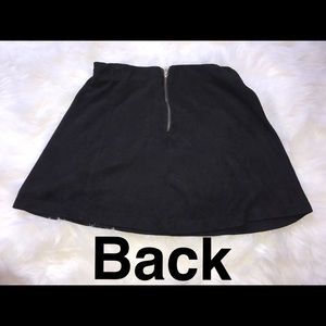 Black mini skirt