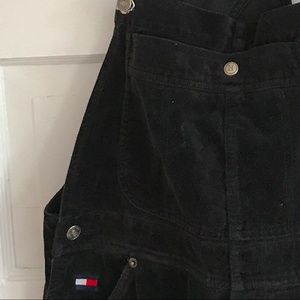 BLACK VELVET TOMMY HILFIGER OVERALLS