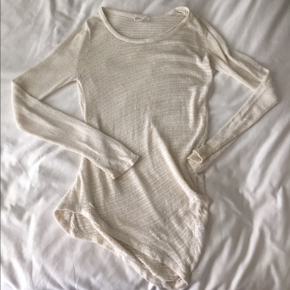 HELMUT LANG knit asymmetrical sweater