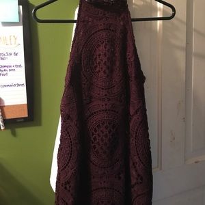 Charlotte Russe XS High neck fitted dress