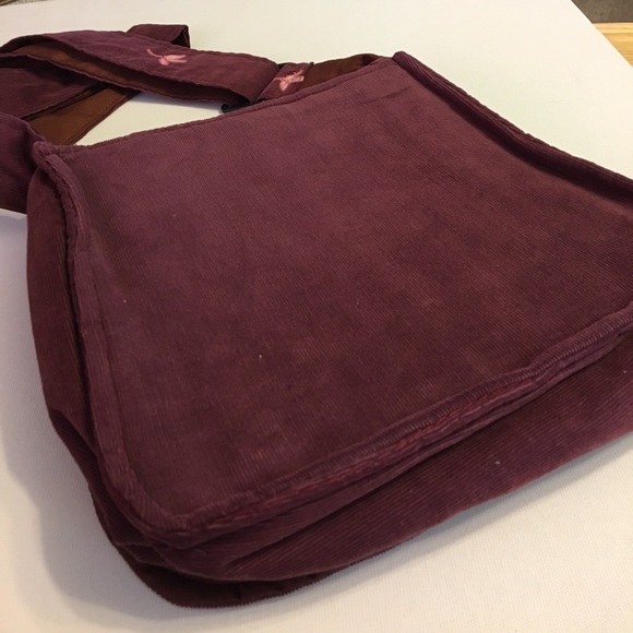 Embroidered pink floral bag cross body purse NEW - Picture 3 of 6