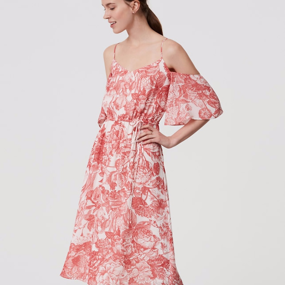 Ann Taylor/ LOFT Cold Shoulder Dress
