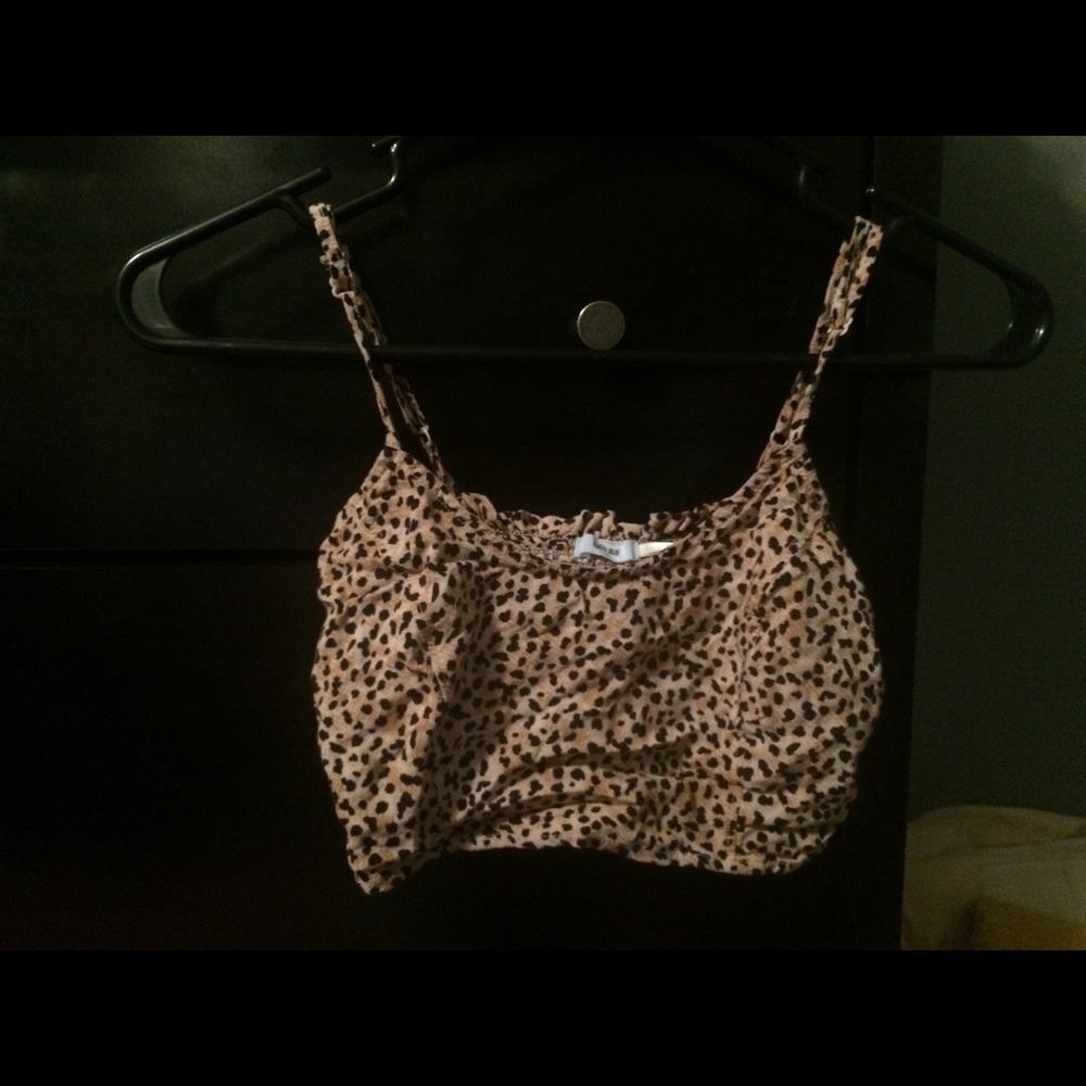 Cheetah crop top/bandeau