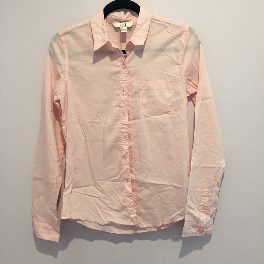 Forever 21 Pink Button Up