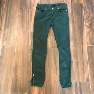 Zara olive side zip pants