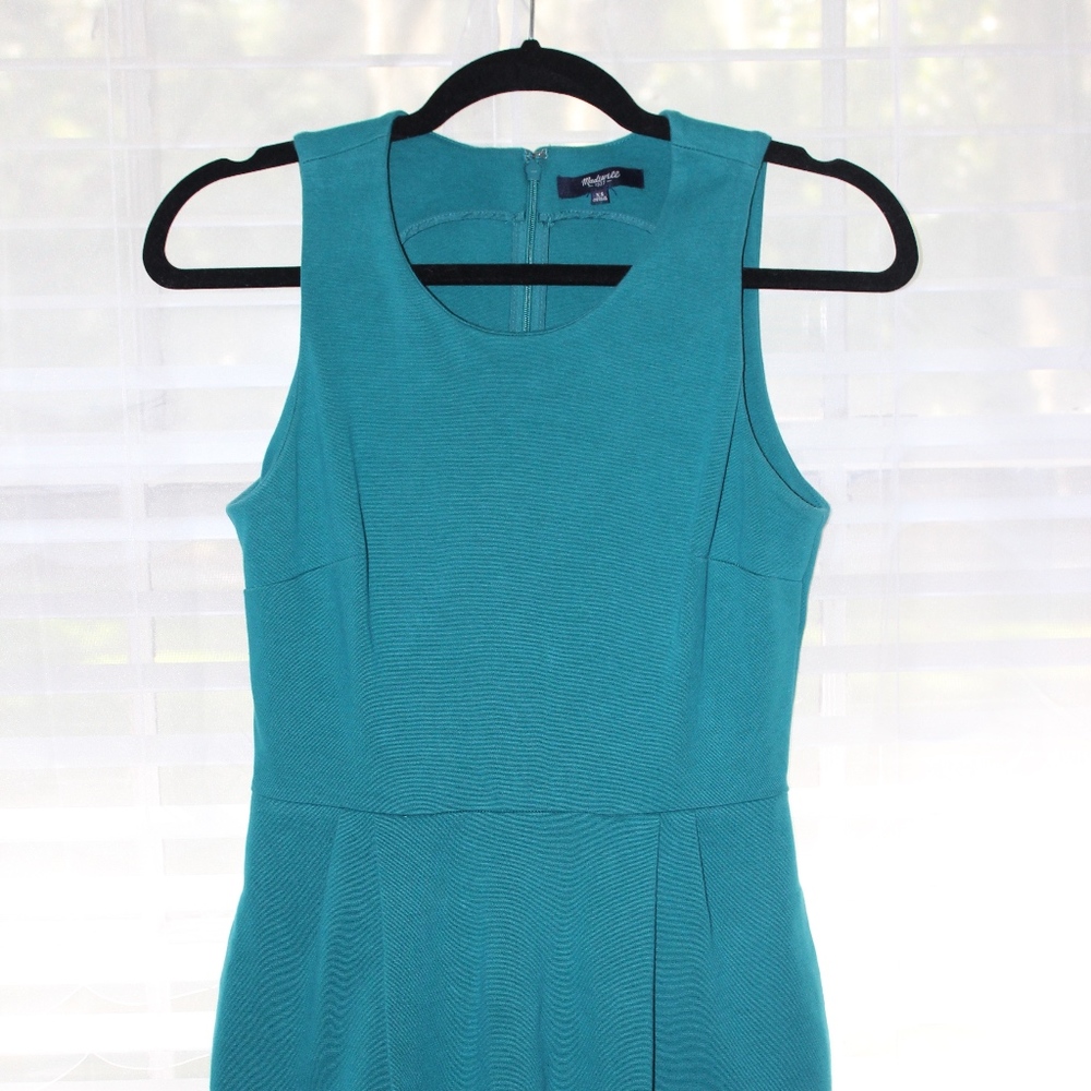 Madewell Jade Green Sleeveless Dress w/ Pockets XS