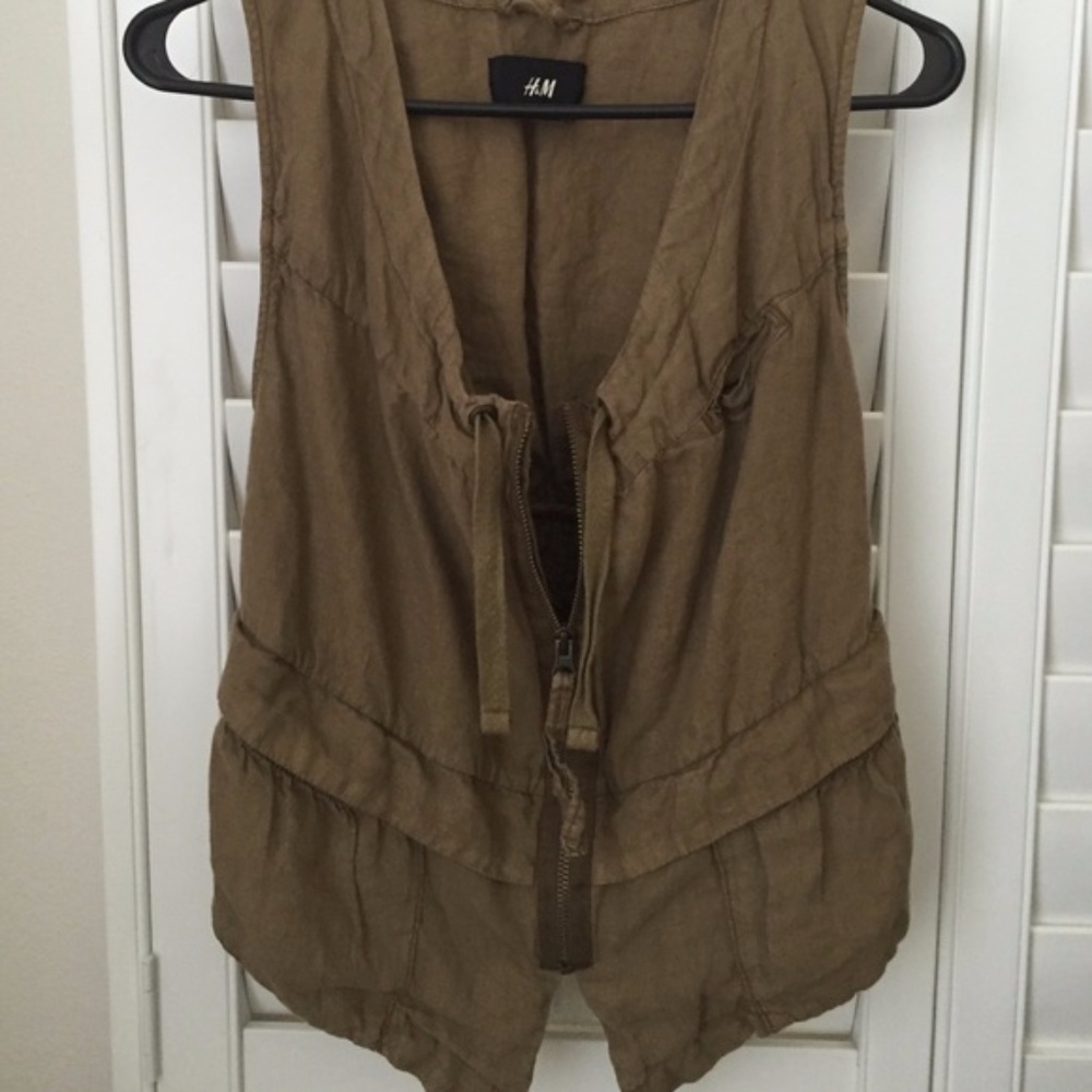 linen vest HandM