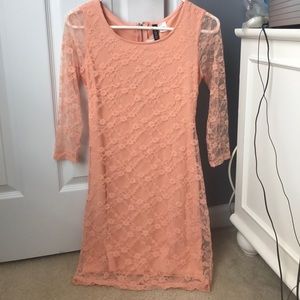 Coral Lace dress